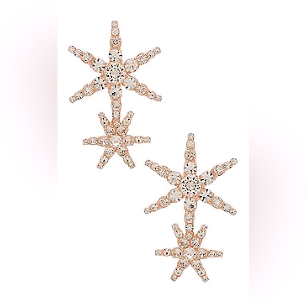 Jennifer Behr Estrella Earrings in Rose Gold